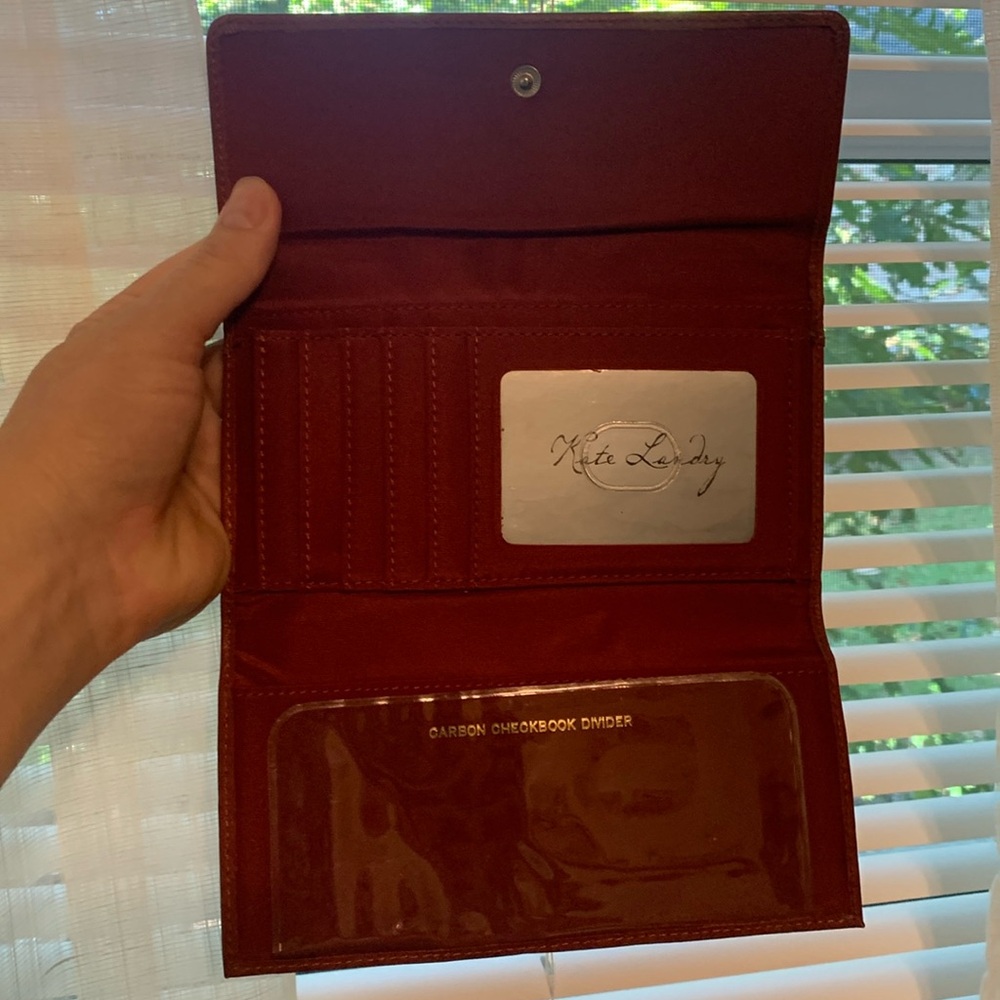 Kate Landry wallet dark red